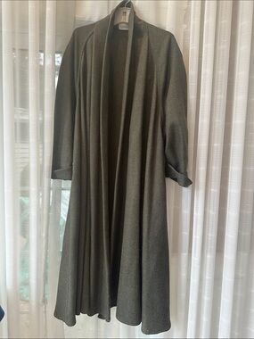 Signature Olive Longline Trench Coatigan